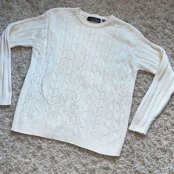 Oscar De La Renta Sweater Knit Crewneck Sweater Casual Men’s Large - Picture 1 of 13